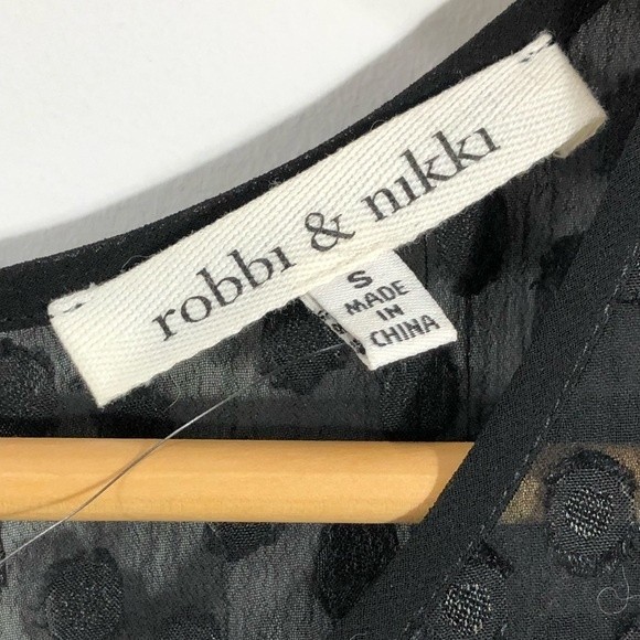 Robbi & Nikki Swiss Dot Sheer Sleeveless Blouse - Picture 4 of 8